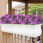 3 bundels kunstbloemen voor buiten, balkon, kunstbloemen, weerbestendig, , uv-bestendig, balkonplanten, kunststruiken voor buiten, binnen, balkonbak, tuin, paars