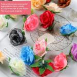 80 stuks kunstbloemen, kunstbloemen, rozen, kunstbloemen, kunstbloemen, namaakrozen, decoratie, zijden bloemen, kunstbloemen om te knutselen, voor bruiloft, feest, decoratie, doe-h