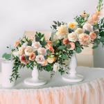 Verschiedene Kunstblumen aus Seide, Gemischte Falsch Blumen Rosen Pfingstrosen Dahlie mit Stiel für DIY Basteln Hochzeitssträuße Tafelaufsätze Kuchenblumen Arrangements Party H