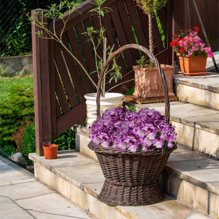 1110 Kunstbloemen, hortensia, kunstbloemen, als echt voor bruidsboeketten, huis, kantoor, hotel, feestdecoratie, middenstuk, bloemstukken