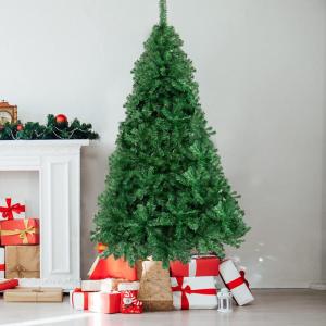 6 Fuß hoher künstlicher Weihnachtsbaum, unbeleuchtet, künstlicher Weihnachtsbaum mit Scharnier, 550 Zweigspitzen und faltbarem Metallständer, Weihnachtsweihnachtsbaum für Zuha