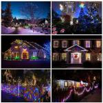 Kerstboomverlichting Meerkleurig, 20M 200 LED Lichtsnoer, Waterdicht Lichtketting, Kerstlichtsnoer, voor en buiten, 8 verlichtingsmodi, Timerfuncties, Decoratie Kerstmis