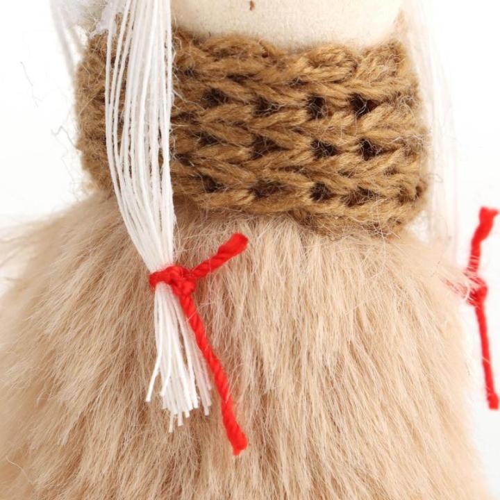 12x premium kerstboom engelen - kerstboomversieringen - sprookjesfiguur - Zweeds-Scandinavische decoratieve trollen