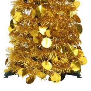 Künstlicher Pop-Up-Weihnachtsbaum Künstlicher Weihnachtsbaum Christbaum Tannenbaum Kunstbaum Weihnachten für Weihnachtsdeko Golden 150 cm PET