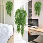 4 stuks 80 cm hangende planten kunstmatige varen groene bladeren groene planten plastic planten Perzische klimplanten voor buiten balkon muur bruiloft tuin decoratie