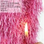 Kunstrasen Kunstrasen, 0,98 Zoll Florhöhe Grasteppich mit Drainagelöchern, Kunstrasenmatte, verschleißfeste, rutschfeste Gartenrasenrolle für Haustierspielplätze (Farbe: Rosa,