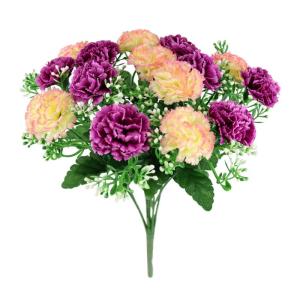 Kunstmatig anjerboeket, 38 cm, boeket, herfstbloemen, boeket, zijdebloemen, herfstdecoratie, kunstbloemen als echte decoratieve bloemen, boeket, middenstuk, boeket, bruiloft, huis,