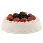 Levensechte levensmiddelen dummy - gebak - food dummy/plastic eten - decoratie (taart bosbessen - 22 x 10 cm)