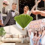 Künstliches Pampasgras, 30 Stück, natürliches getrocknetes Pampasgras für Vase, Pampasgraspflanze für Blumenstrauß, Phragmiten, Hochzeitsdekoration