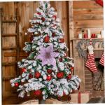 12St Doppelschicht kleine Weihnachtsblume künstliche weihnachtsblumen Blumendekor Weihnachten weihnachtsdeko künstliche blüten Weihnachtsbaumschmuck Party-Requisite Plastik Viol