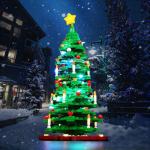 Muziekversie led-verlichtingsset compatibel met Lego kerstboom (geen model), decoratieverlichtingsset voor 40573 bouwstenen, model creatieve speelgoedverlichting