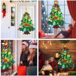 Kid Felt Christmas Tree | Wall Art Decor | Christmas Tree Wall Decor | Felt Christmas Tree | Christmas Tree For Kids Interactive Fun For Children's Rooms, Bedrooms, Dormitories