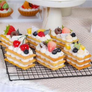 Fake Kuchen künstliche Kuchen 6 Stücke Künstliche Cookie Füllung Desserts Requisiten Simulation Kuchen Modell Für Shop-Display Realistisches Essen