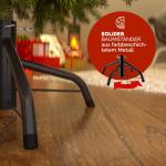 Kunstkerstboom 140cm LED Lichtslinger Verlichting Zilverspar PE 470 Punten Levensecht Metalen Standaard Kerstboom groen