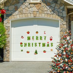 Magnetischer Weihnachtsbaum als Kühlschrankdekoration, weihnachtlicher Magnetaufkleber, Weihnachtsmagnete für Kühlschrank, für Metalltür von Kühlschrank und Garage (07#)