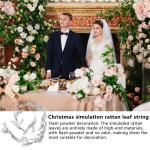 Blattband | Glitzernde Kunstblätter Wandreben - Künstliche Kränze, dekorative Ranken für Weihnachtsfoto-Dekorations-Requisiten