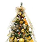 Fuß Echter Weihnachtsbaum, Premium Fichte mit Scharnier, inklusive Ständer mit Wurzeln, umweltfreundlicher Weihnachtsbaum, für Weihnachtsdekoration,B,350cm(11.5ft)