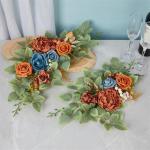 Realistische florale gewölbte Türverzierungen, bunte Seidenblumen-Dekorationen für erfreuliche Anlässe und Zeremonie-Hintergründe