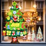 en kerstboom voor kinderen, doe-het-zelf en kerstboomset, 3.2ft en kerstboom voor peuters met 27 stuks afneembare ornamenten en 5M LED-verlichting, wandhangende en kerstboom decora
