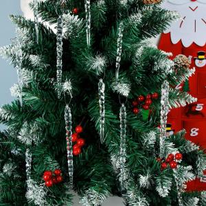 Kerstboomversiering, ijspegel, 25 stuks, kerstboom, ijspegeldecoraties, kerstboomversiering, acryl ijspegels sneeuwvlokken decoratie