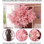 Kunstmatige Ginkgo/Kersenbloesembomen Wensboom Echte houten stengels en levensechte bladeren Replica kunstplant voor binnen buiten bruiloft Party,2x1.5m
