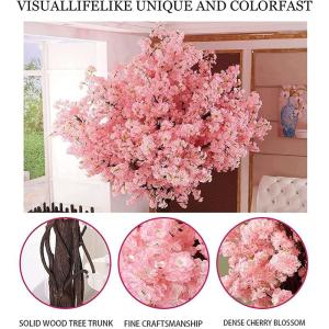 Kunstmatige Ginkgo/Kersenbloesembomen Wensboom Echte houten stengels en levensechte bladeren Replica kunstplant voor binnen buiten bruiloft Party,2x2m