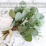 eucalyptus decoratie simulatie groene eucalyptus laat takken zilveren dollars eucalyptus plant bulk voor bruiloft, tuin, huis, kantoor decoratie (groen, 48 stuks)