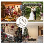 Künstliche Reben, 63 Zoll künstliche Ranken, dekorative Ranken, Weihnachten, Elastische Blattschnur für EIN warmes und harmonisches Wiedersehen mit der Familie