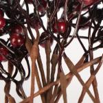 20 x strooidecoratie, decoratieve takken met bessen, decoratieve takken om te strooien als knutselbenodigdheden, verfraait geschenken en potpourris (20 stuks, rode bessen)