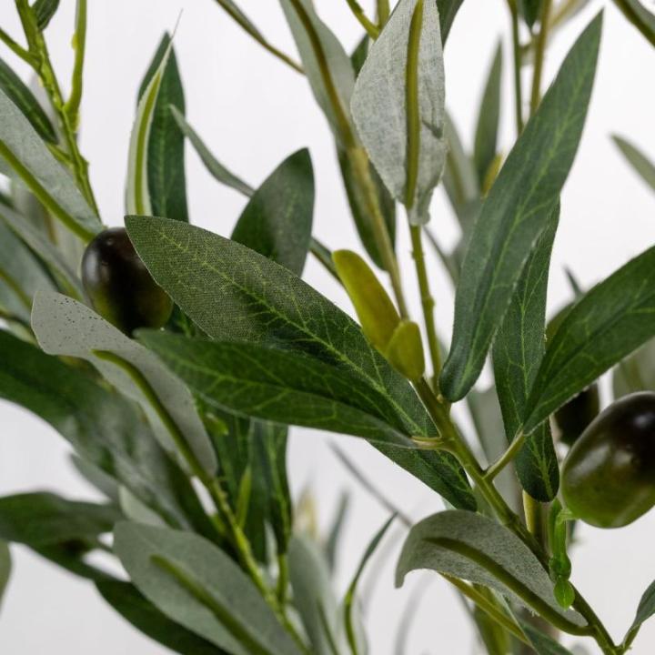 Kunstmatige olijfboom 115 cm kunstplant boom Olea kunstboom hoge stam