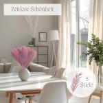 Kunstpampasgras, klein, kleur rood, 5 stelen, 55 cm lengte, kunstmatig pampasgras, woonkamer, droogbloemen voor slaapkamer, bruiloft, boho-decoratie