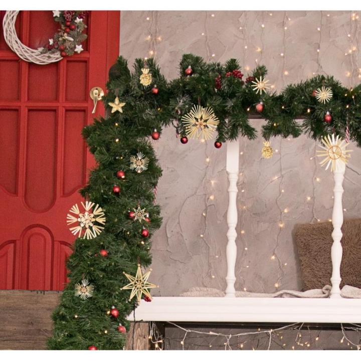 40 stuks strosterren hangers, grote strosterren, kerstboomversiering, stroornamenten, kerstboom, top, ster, vakantie, hanger voor Kerstmis, thuis, feestdecoratie