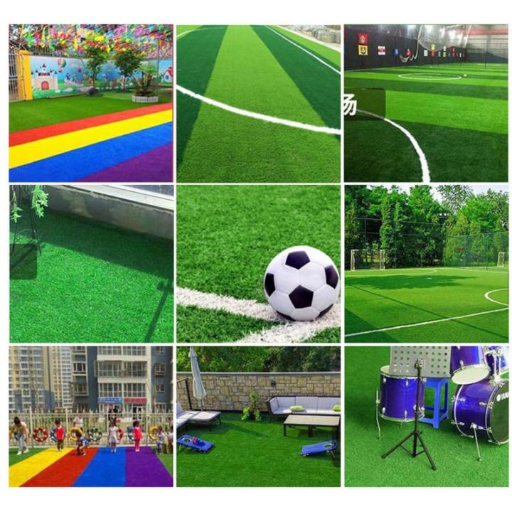 Kunstrasen Kunstrasen Kunstrasenmatte Kunstrasen für Garten und Terrasse Perfekt für Spielplätze Sportplätze und Camping Leicht zu reinigen und zu verlegen (1x10m)