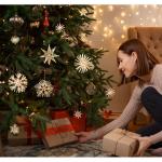 40 stuks strosterren hangers, grote strosterren, kerstboomversiering, stroornamenten, kerstboom, top, ster, vakantie, hanger voor Kerstmis, thuis, feestdecoratie