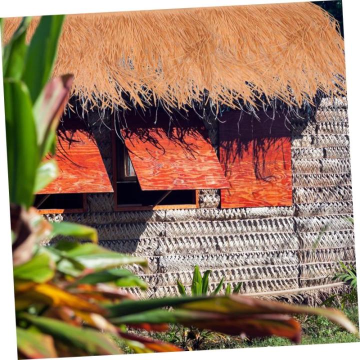 2 Stück Strohdekoration Rasendekoration Gartenhütte Grasdach DIY Künstliches Strohdach Synthetisches Strohdach Simulation Von Stroh Ornament Simuliertes Stroh DIY