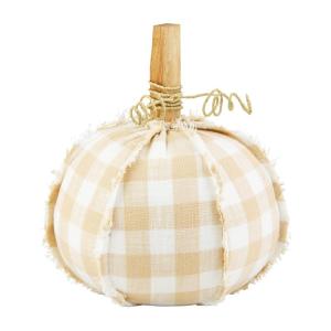 Gingham-Kürbis-Sitzer, Größe M, 30,2 x 25,4 cm