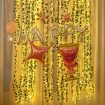 Kunstmatige klimopslinger, 12 stuks, met 90 ledlampen, klimopslinger, lichtsnoer, balkonplanten, decoratie voor bruiloft, tuin, wanddecoratie, kerstfeestdecoratie