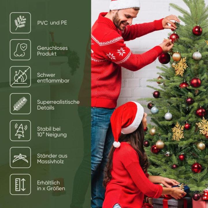 Kunstkerstboom, kunstkerstboom, kleine sparrenboom, dennenboom, pvc en PE
