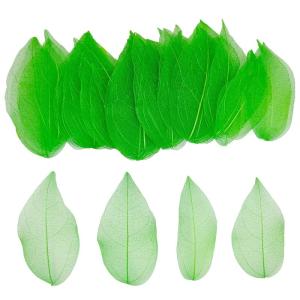 50 stuks kunstbladeren, decoratieve kunstbladeren, slinger, knutselen, droge bladeren, gedroogde bladeren, gebruikt voor doe-het-zelf handwerk, scrapbook, handwerk, kaarten maken, 