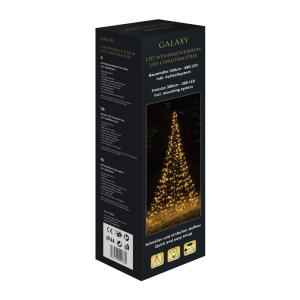 Galaxy Led-dennenboom, 300 cm, met 480 warmwitte leds