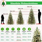 Kunstkerstboom van 180 cm met 775 groene pvc-punten en 75 groene PE-punten, met houten standaard en warmwitte leds, voor Kerstmis, Halloween, bruiloft (met sneeuweffect)