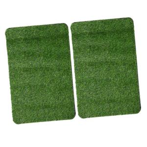 2st Kunstrasenteppich Rasengras Für Hunde Eingangsteppiche Rasenmatte Teppich Aus Kunstrasen Künstliche Grasauflage Gras-PIPI-pad Green Polypropylenfaser (Polypropylen)