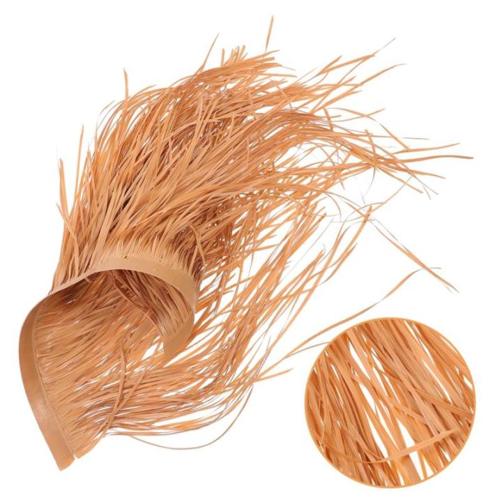 5 Stück Strohdekoration Rasendekoration DIY Strohdach Simulation Stroh Ornament Lebensecht Stroh Für Vogelscheuche Kostüm Simulation Strohdach Für Garten Synthetisches