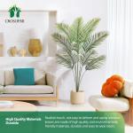 Kunstpalmen, 170 cm, plastic kunstplant, groot, areca palm in pot, woonkamer, balkon, slaapkamer, groen, decoratie (1 stuks)
