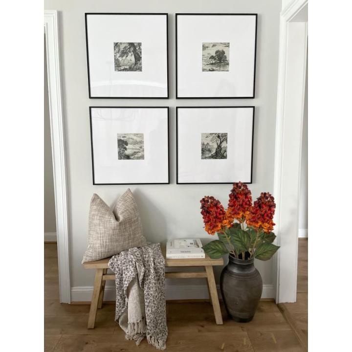 3 STKS Herfst Nep Hortensia Zijde Bloemen 27,5 inch Hoge Kunstmatige Hortensia, Oranje Kunstbloem Zijde Hortensia Lange Stengel voor Bloemstuk Herfst Decoraties