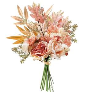 13 stuks herfst, roze herfst decoratieve takken herfstbloemen  boeket eucalyptus hortensia voor doe-het-zelf boeket bruidsboeket bruiloft