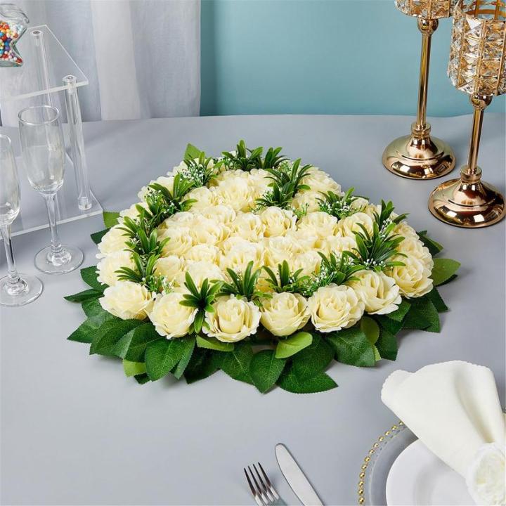 Künstliche Blumensträuße, künstliches Rosenarrangement für Hochzeit, Tafelaufsatz, Valentinstag, Dekoration, Foto-Requisiten