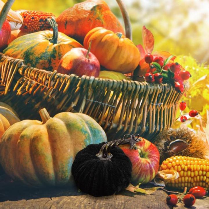Minis Samt-Kürbisse – Künstliche Künstliche Dekorative Bunte Schaumstoff-Kürbisse | Handgemachte Halloween-Ernte-Gemüse-künstliche Simulations-Kürbisse, Bauernhaus-rustika