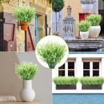 Kunstplanten, bloemen, in pot, net echt uv-bestendig, 10 bundels , , balkonplanten, struiken, decoratie, kunstbloem, lavendel voor tafel, huis, tuin, decoratie
