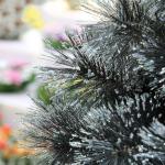 Weihnachtsbaum, 5 Fuß künstlicher, mit Schnee beflockter Weihnachtsbaum, schwarzer, schneebedeckter Weihnachtskieferbaum mit Reißverschluss (Schwarz 1,5 m/5 Fuß) (Schwarz 1,8 m